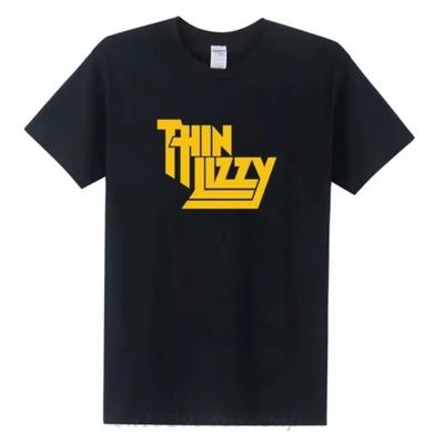 2025 Heavy Metal Thin Lizzy T Shirt Men Tops Music Singer T-shirt Short Sleeve Cotton O-neck Tee Top Clothes