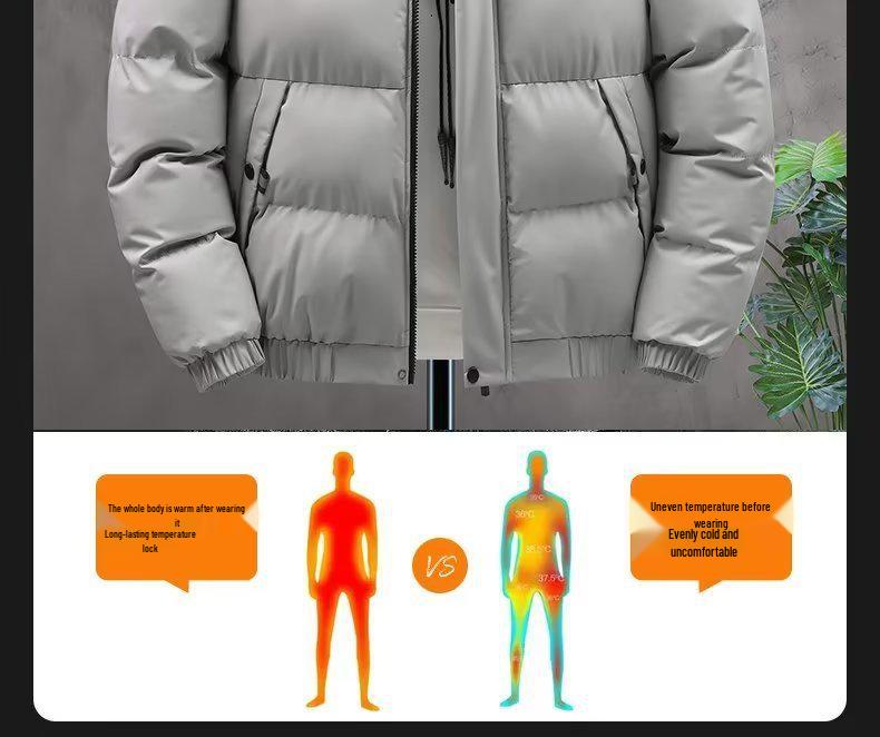 Men's Korean Style Slim Fit Winter Jacket - 2022 Cotton Casual
