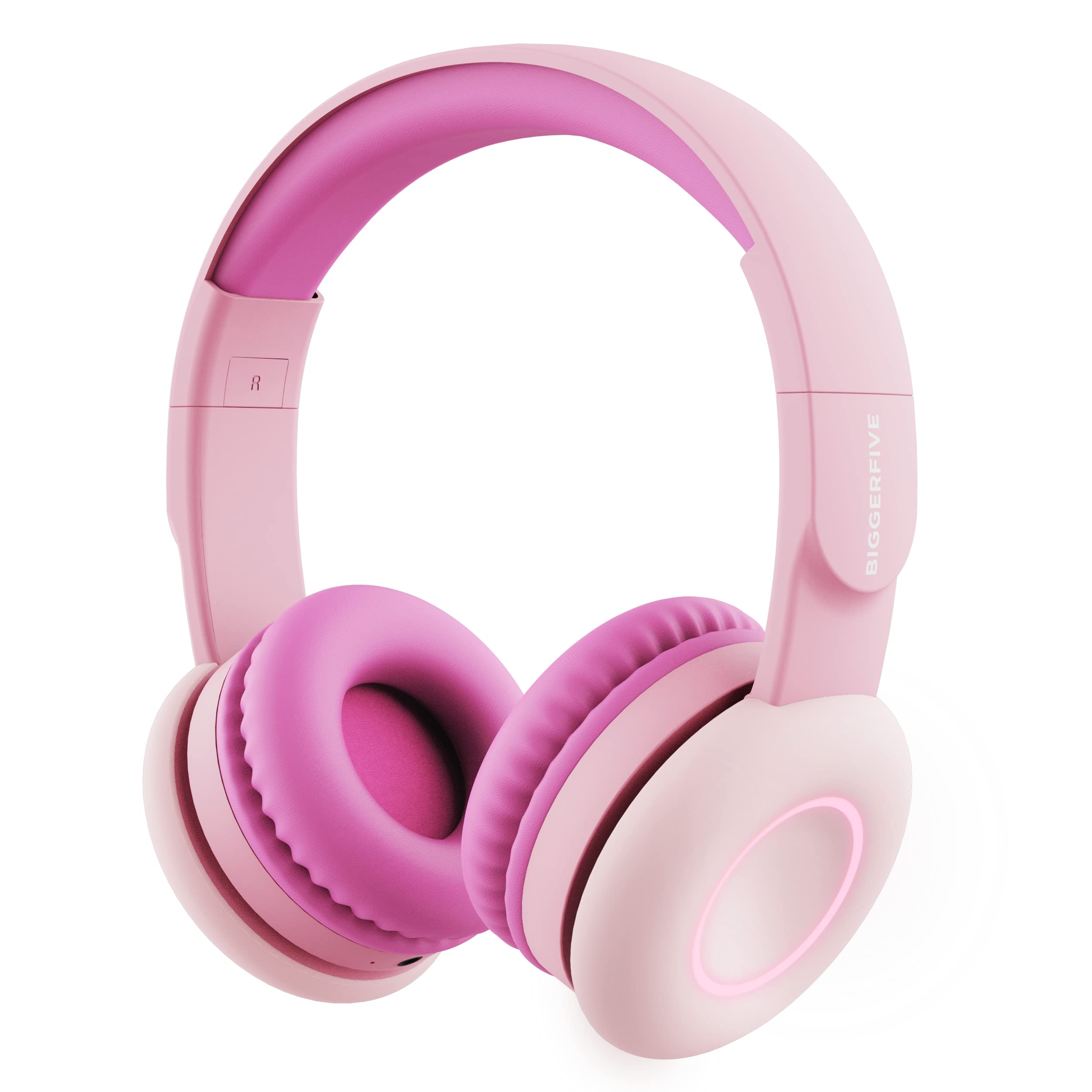 

BIGGERFIVE Детские Bluetooth с регулировкой громкости, размер подходит для детей, розовые наушники, наушники, складные, микрофон, выбор 85/94 дБ, розовый