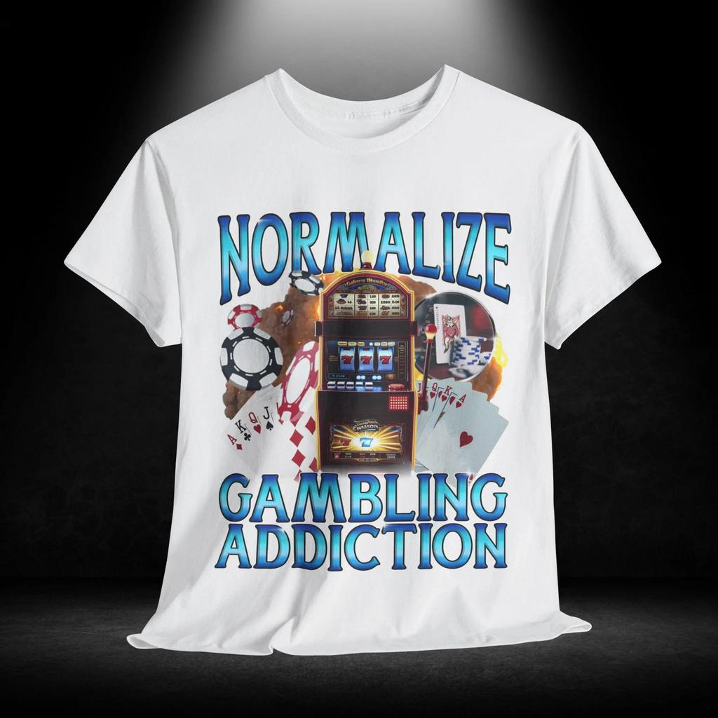 Funny Meme Gambling TShirt with Slot Machine and Poker Chips Vibrant Design for Casino Lovers Gifts for Gamblers and Poker Fans