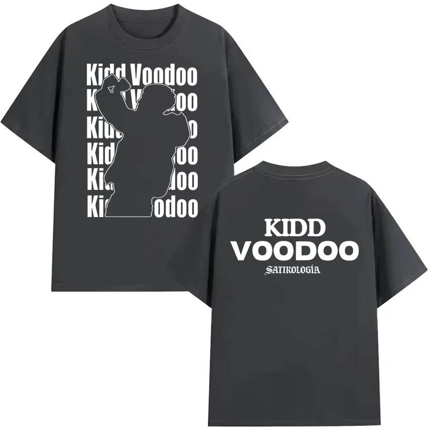 Singer Kidd Voodoo Album Tour 2026 Pattern Fashion Tshirt Summer Mens Women Hiphop Gothic Pure Cotton Retro Shortsleeved Top