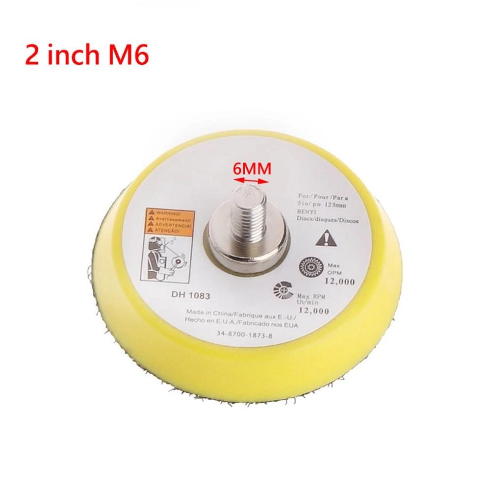 2/3/5 Inch Polishing Sanding Disc Backing Pad Hook And Loop/For Pneumatic Sander
