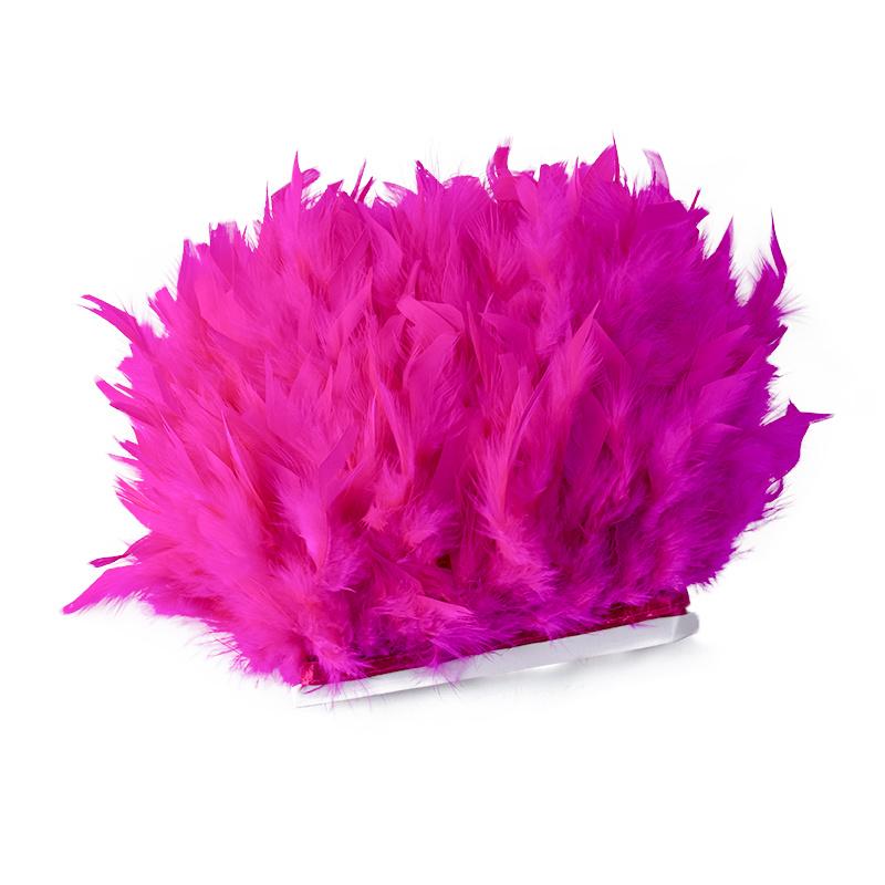 1Yards Dyed Turkey Feathers Trim Crafts Ribbon 10-15Cm White Feather Fringe For Wedding Dress Decor Sewing Accessories Plumas