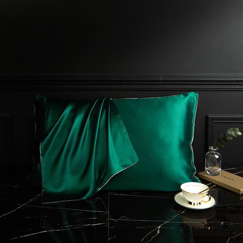 100% Natural Mulberry Silk Pillowcase designed for Hair and Skin - Front in Pure Silk and Back in Breathable Lyocell Fiber 1 Pack
