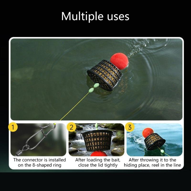 Professional Baits Dispenser With Removable Floating Ball For Convenient Maintenance And Spreading of Baits In Fishing