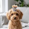 24pcs Elastic Pet Hair Tie Vivid Pet Hair Accessory Stretchy Flower Hair Tie  Grooming