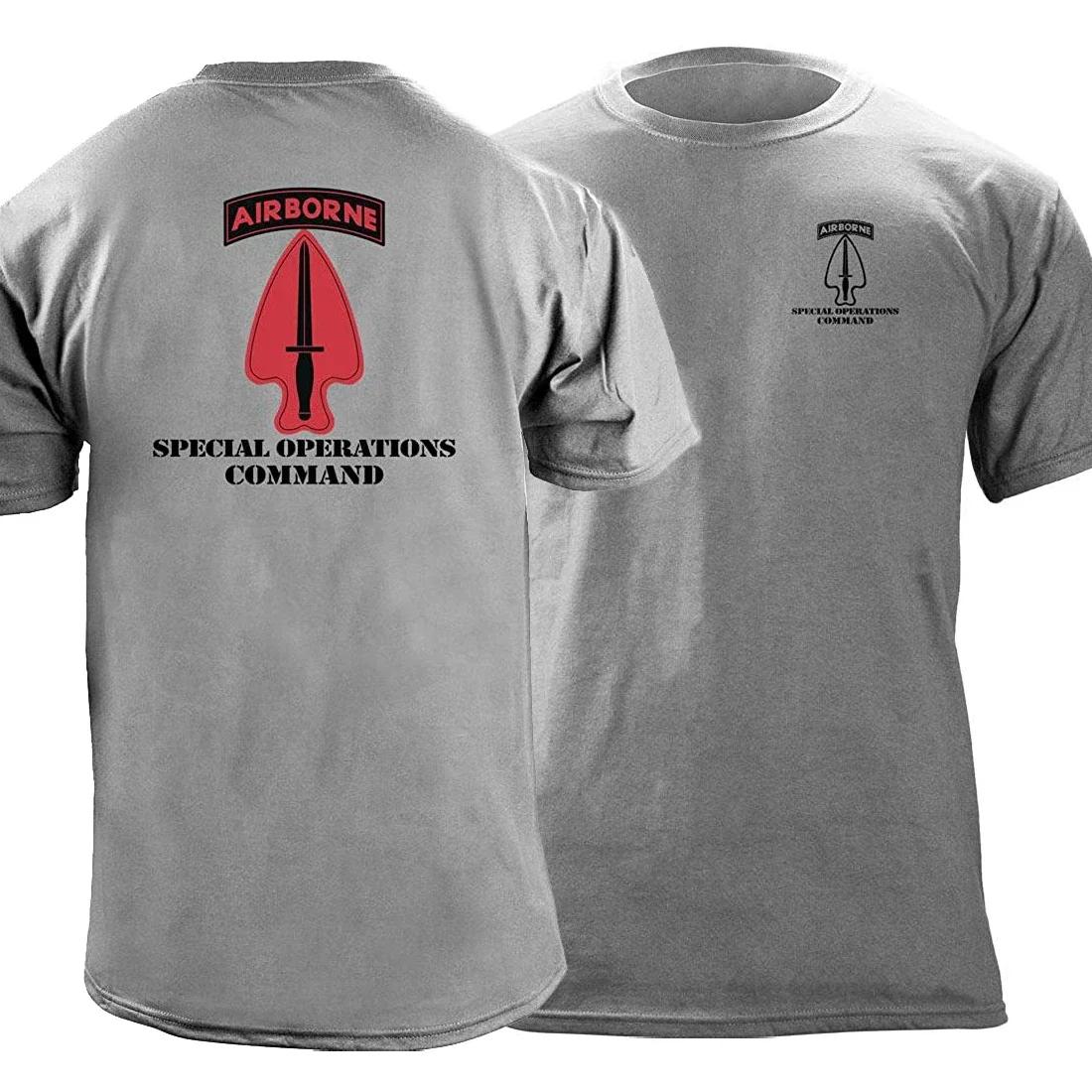 

US Army Airborne Special Operations Command TShirt 100 Cotton ONeck Summer Short Sleeve Casual Mens Tshirt Size S3XL S