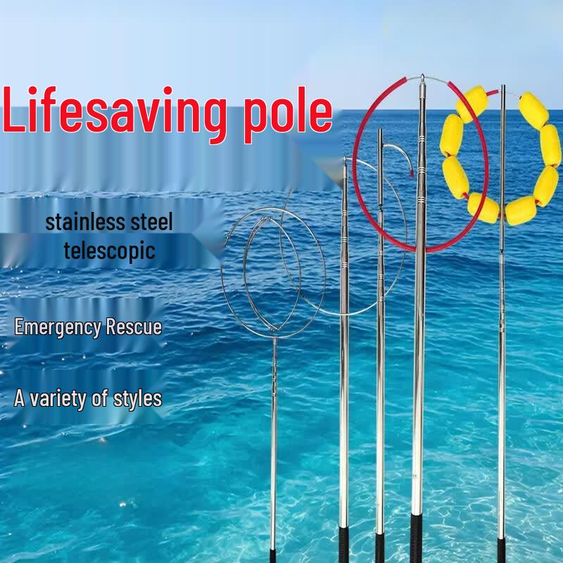 Jundingying 10m Stainless Steel Telescopic Rescue Pole