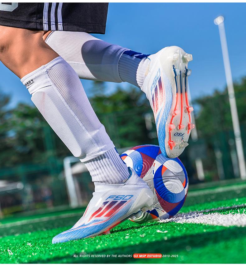 Futbalové topánky European Cup F50: Unisex Športové Topánky pre Mladých a Dospelých s Cvočkami na Tréning a Súťaže
