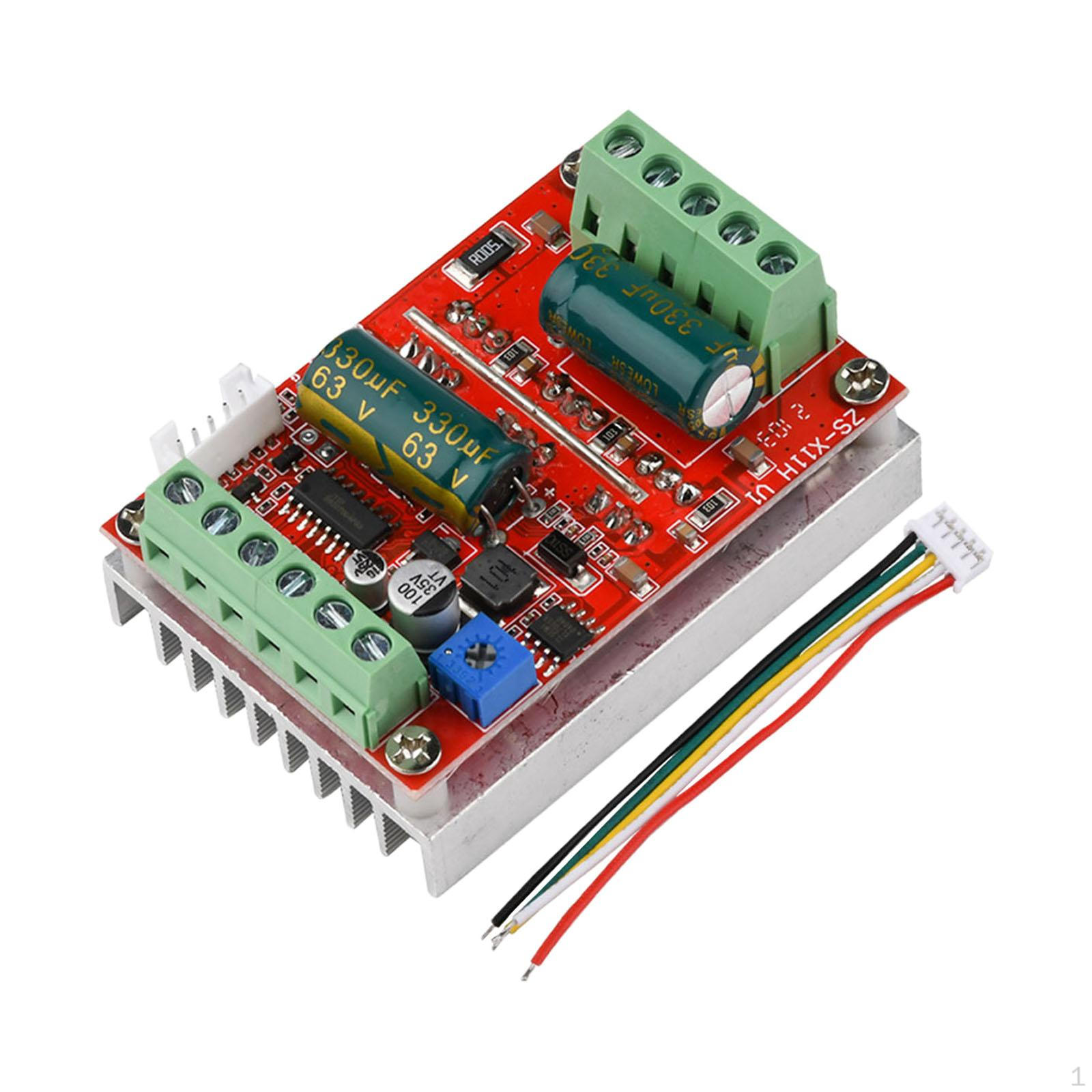 

Контролер безколекторного двигуна постійного струму 3 фази, Безсенсорний контролер Компактний 400 Вт DIY 9-60 В 12 В 48 В