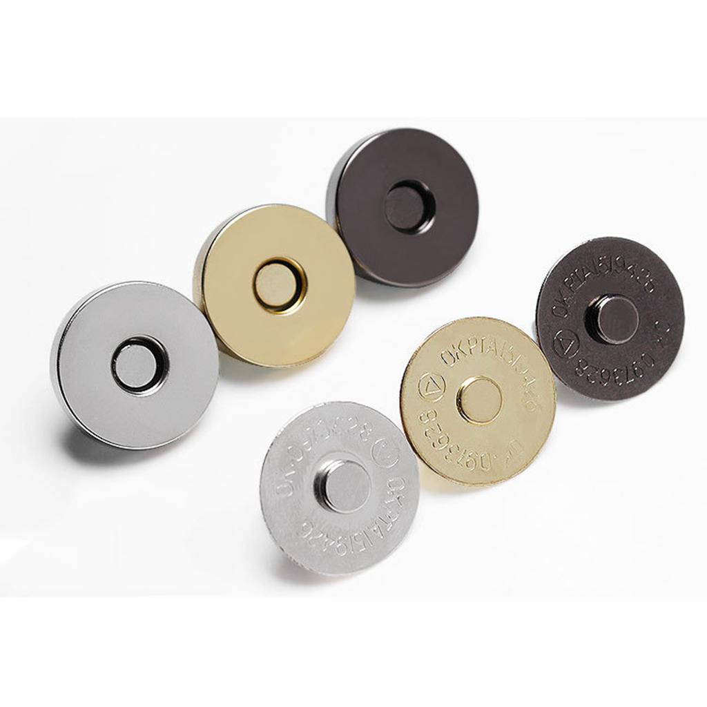 10 Sets Magnetic Snap 18mm Fastener Buckle Wallet Magnet Buckles Set, For Sewing, Crafts, Purses, Bags, Clothes