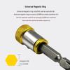 Reinforced Anti-Slip Phillips Magnetic Ring Screwdriver Bit with Strong Magnetism.