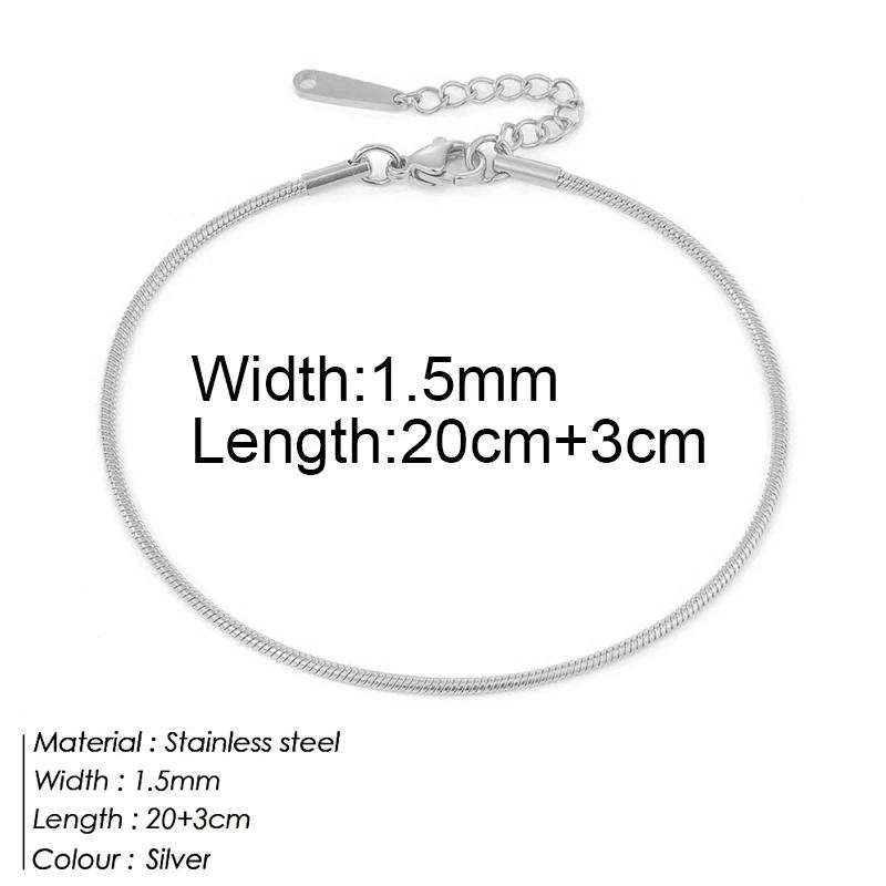 Stainless Steel Delicate Anklet for Women Gold Color Chain Anklet Bracelets On The Leg Do Not Fade Anklet Jewelry Women 2025 New