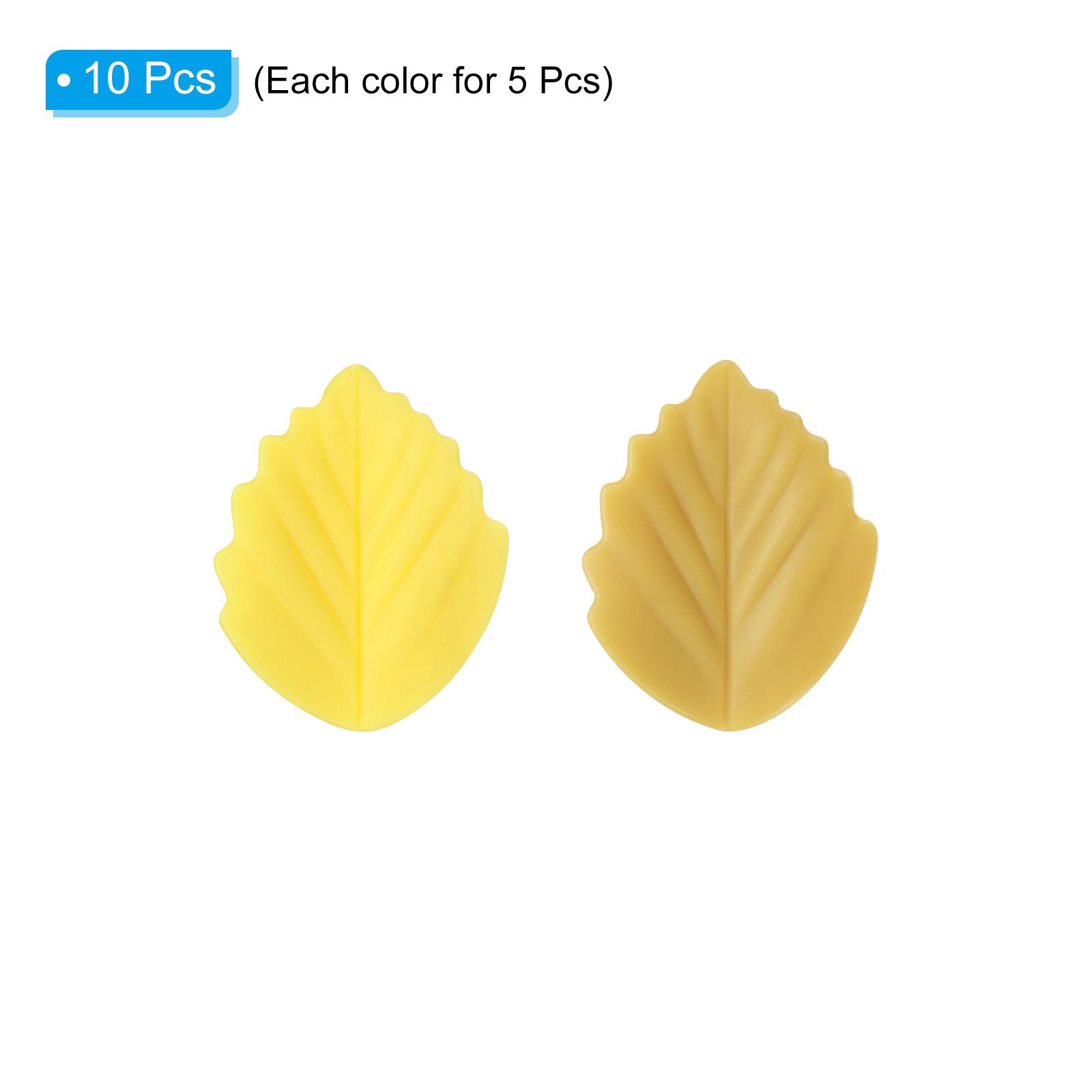 10 шт. Защитные наконечники для спиц в виде листьев, стопоры для кончиков, колпачки для кончиков, аксессуары для вязания крючком и спицами