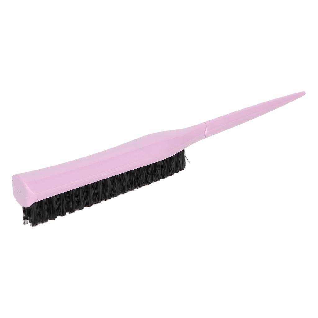 Teasing Hair Brush Hair Care Portable 3 Row Teasing Brush for Beard Salon Travel Home Light Purple