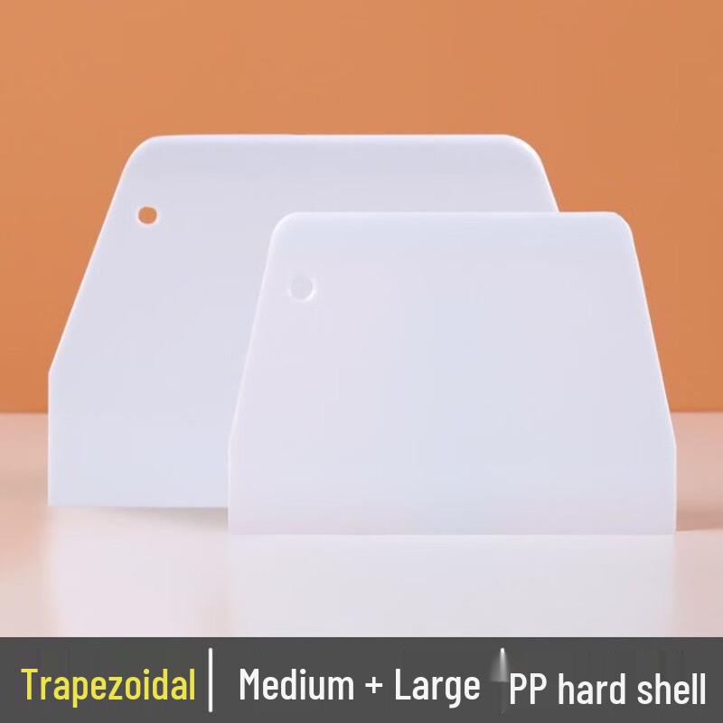 Trapezoidal Plastic Cake Scraper