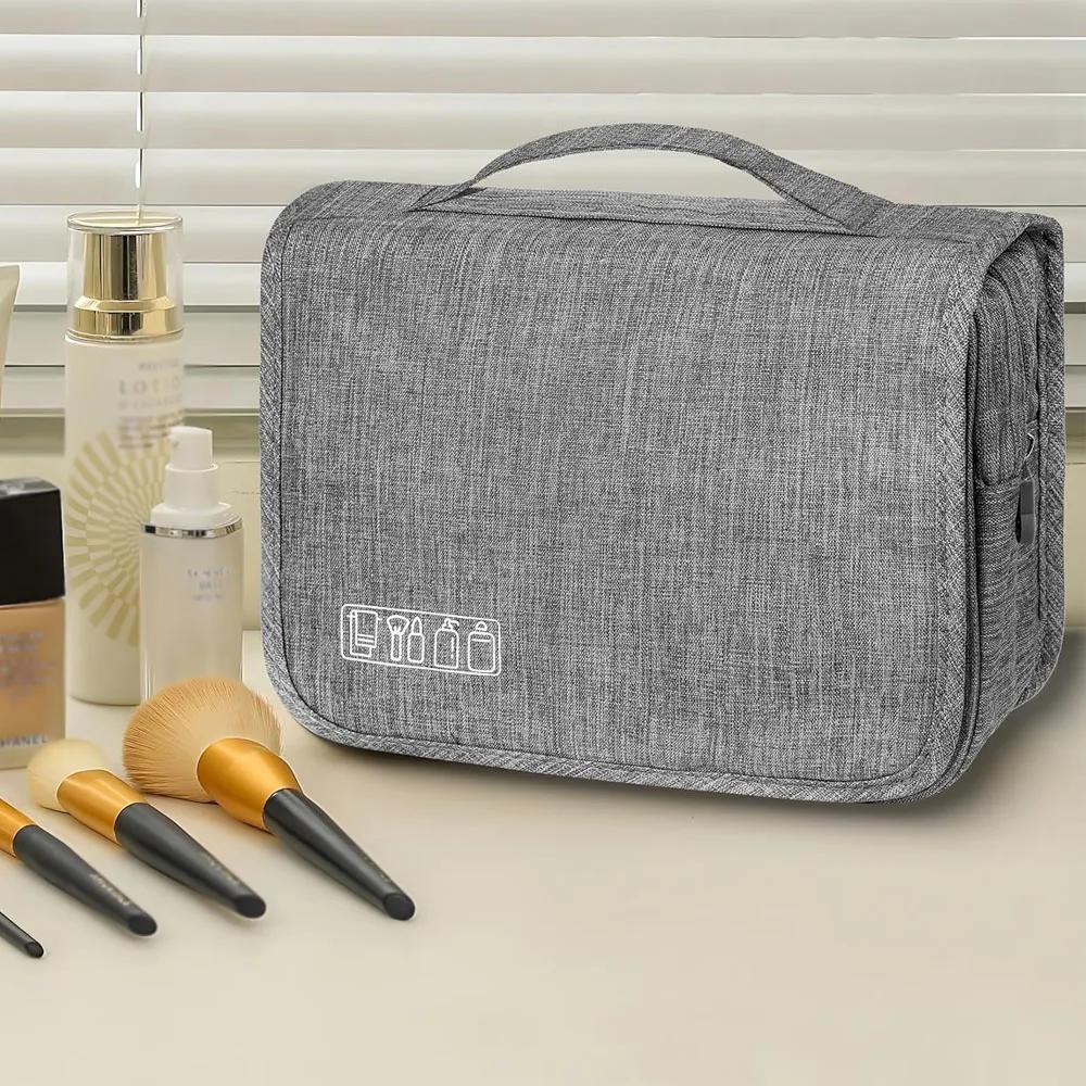 Hang-type Toiletries, Travel Cosmetic Storage Bags, Large-capacity Makeup Box, Suitable for Full-size Skin Care and Bathroom Ess