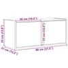 VidaXL Wall-mounted TV Cabinet with LED Lights Brown Oak 80x31x35 Cm, Wall-mounted TV Unit, Floating TV Unit, TV Stand 852263