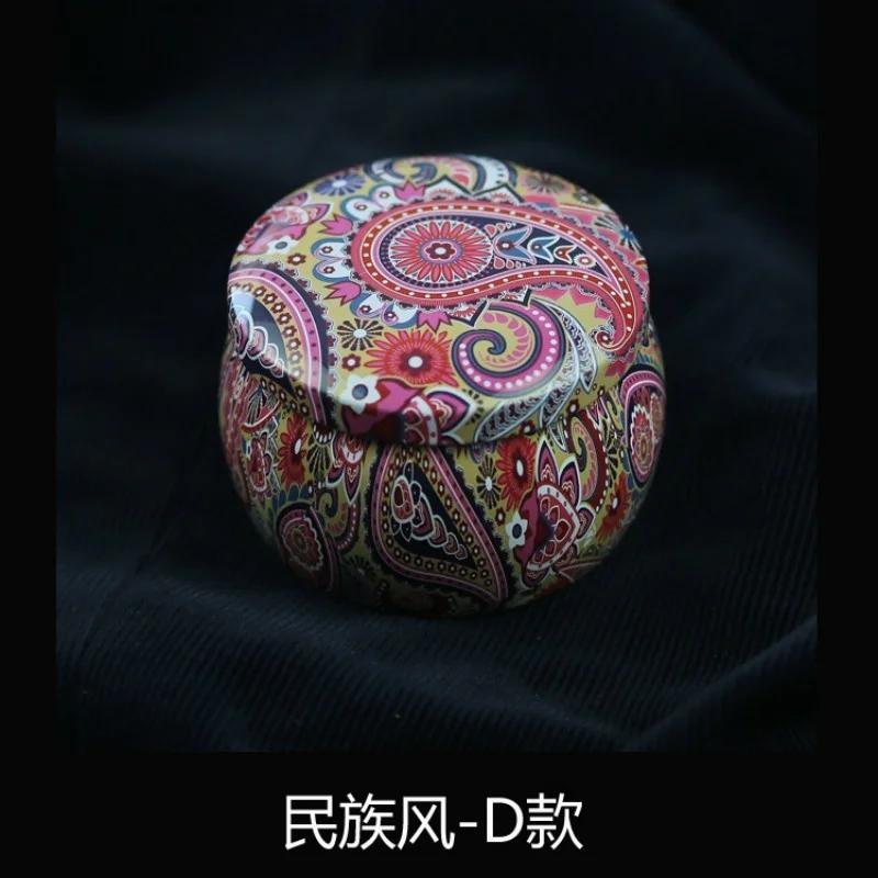 Lovely Mini Tin Box Gift Jewelry Tin Box Cookie Candy Tea Storage Round Drum Tinplate Box Drawer Organizer