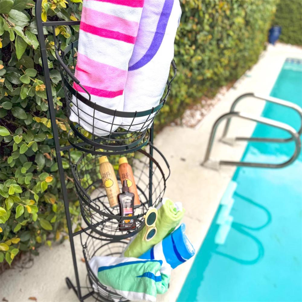 Schattenblock Strandtuch Personalisiert für Kinder, Benutzerdefiniertes Strandtuch, Urlaubstuch, Kindergeburtstagsgeschenk, Pooltuch, Preppy Strand