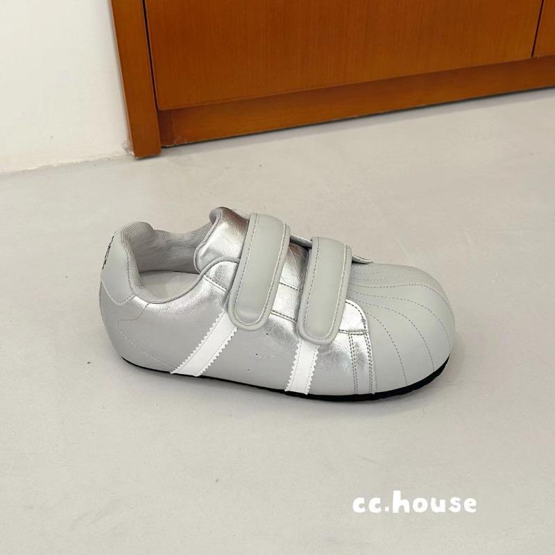 

Осень уродливые милые большая голова платформа модные повседневные хлебные туфли женские 39 серебряный