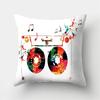 Musical Instrument Pattern Cushion Pillowcase  Cover Pillow Sofa Decorative