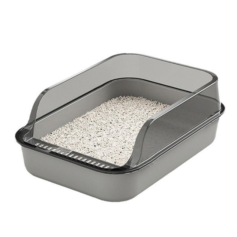 Large Cats Toilet Box For Pet Cats Households with Ventilation System And Removable Part Easy To Clean Litter Box