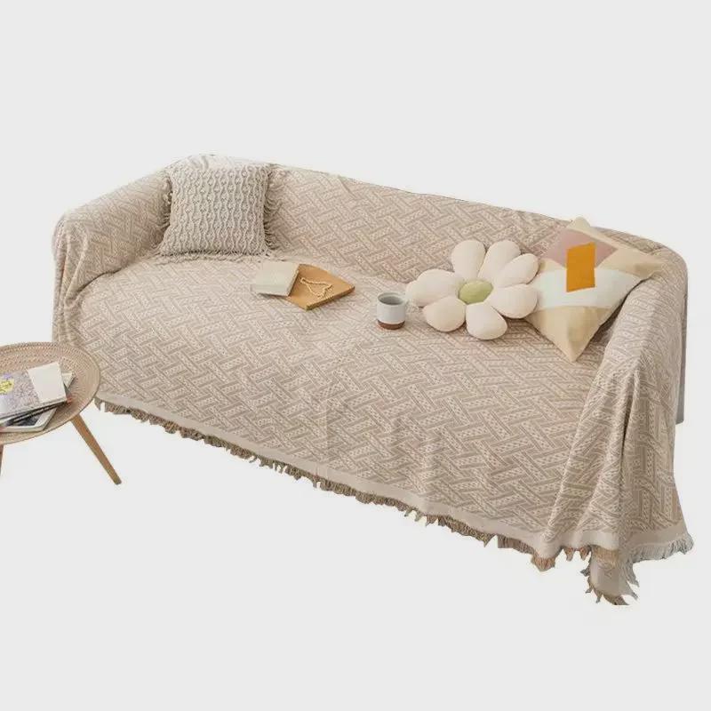 Nordische Vollbezugs-Sofa-Decke und Kissenbezug - Ganzjahresnutzung
