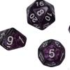 7 Pieces Acrylic Polyhedral Dices D6 D4 D8 D10 D12 D20 Gifts Board Game Props Durable for Role