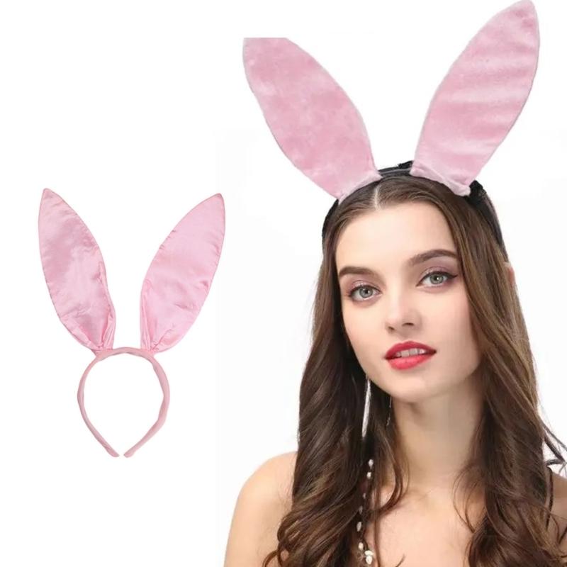 Halloween Rabbit Costume Set Rabbit Ears Headband Bow Tie Round Tail & Arm Cuffs, Halloween Rabbit Costume Accessories