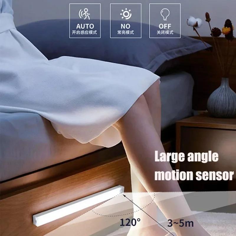 Car Rechargeable Automatic Induction Light Car Trunk Work Light Auxiliary Lighting Reading Light Bar Luggage Compartment Lights