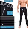 sillictor Power Stretch Long Underwear Compression Tights Protection Moisture Wicking Quick Black Men's [UV + + Drying]