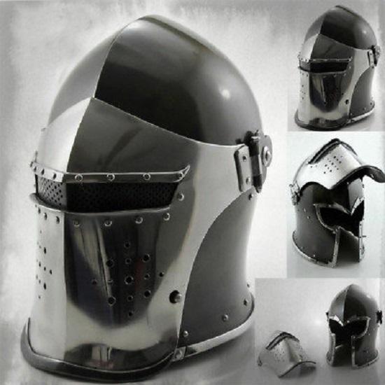 

Средневековый шлем Barbuti Roleplay Knight Helmet Полностью функциональный средневековый шлем