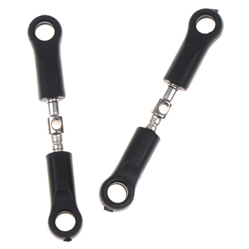 2Pcs Adjustable 1/16 RC Steering Tie Rod PA Steel Camber Link for 16101 16102 RC Car Repair Parts