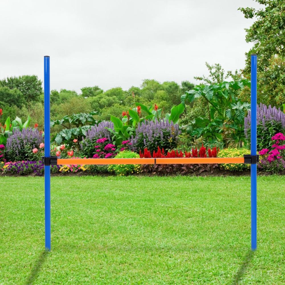 Plastic Outdoor Detachable Pet Dogs Agility Jump Hurdle Bar Games Equipment Exercise Toy