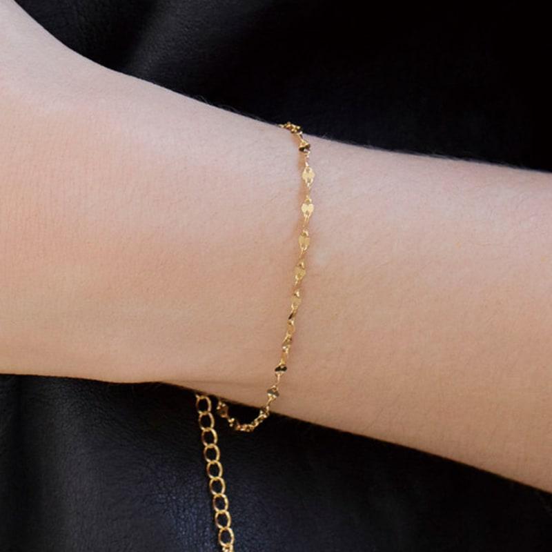 dmoment luna 14k Gold Bracelet (925Silver)