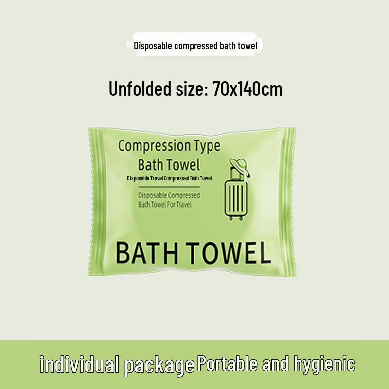 Individually Packaged Thickened Travel-Size Compressed Bath Towels
