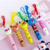 Children's Cartoon Wooden Whistle Lanyard for Outdoor Events & Sports