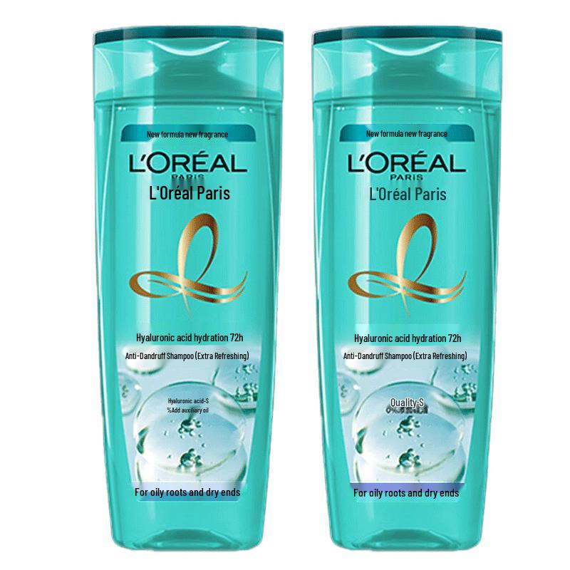L'Oreal Refreshing Hydrating Anti-Dandruff Shampoo Twin Pack