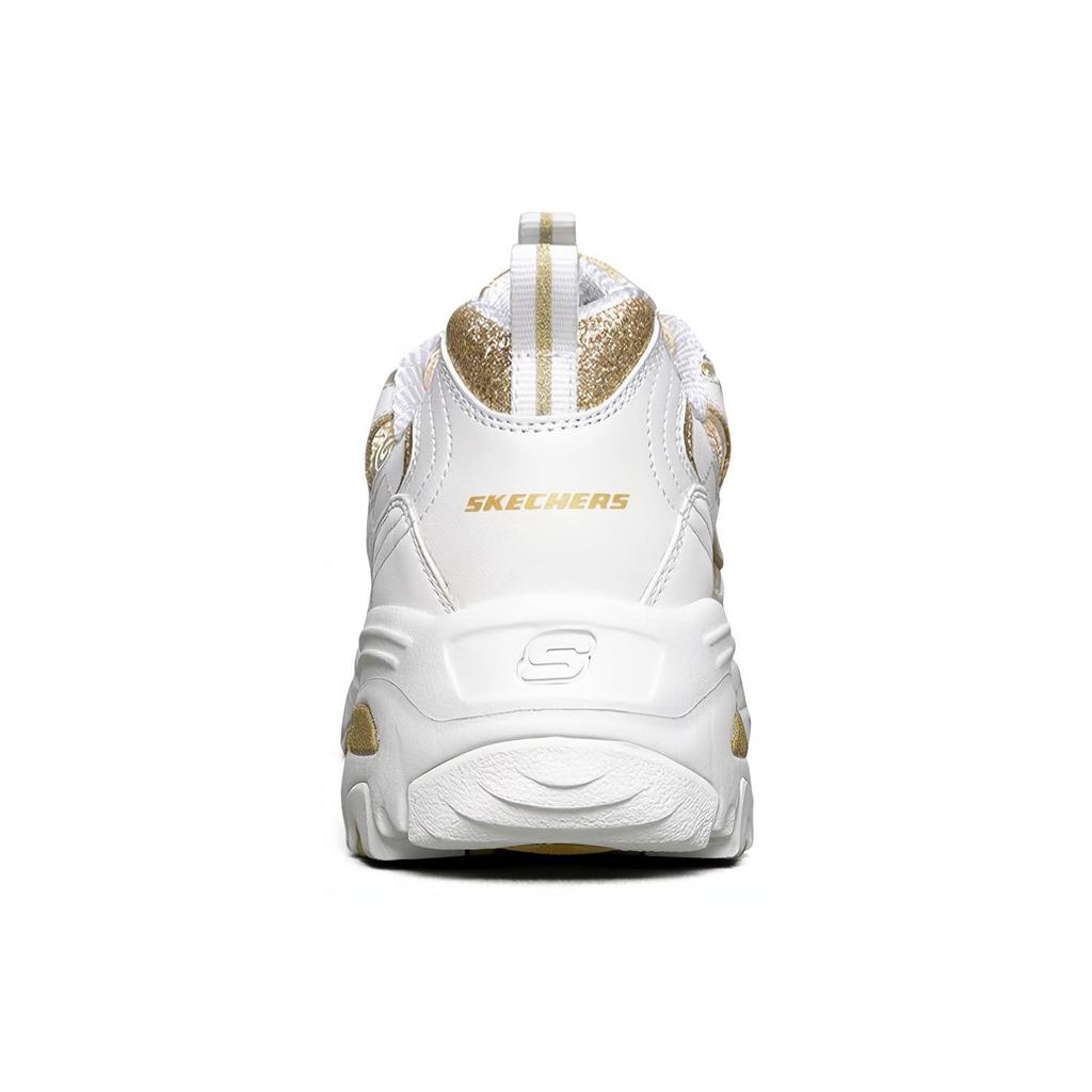 Skechers D Lites 1.0 White/Gold Women's 13091-WHT