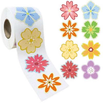500Pcs Sealing Sticker Self-Adhesive Wrapping Labels 1.5Inch Flower Decorative Sticker for Packaging Wrapping