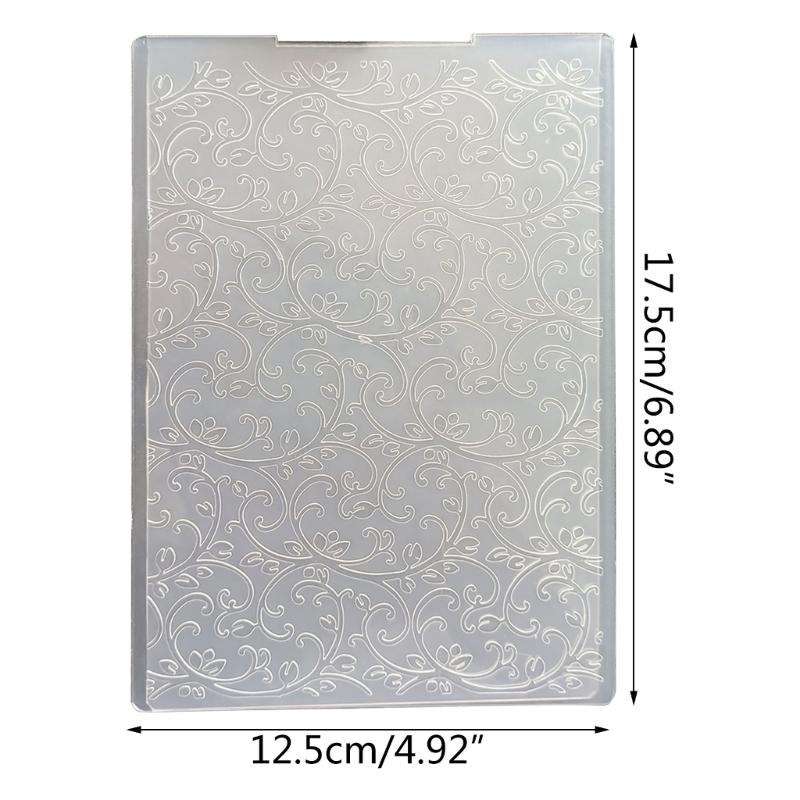 Embossing Folders Clear Plastic Template Tree Branch Pattern for DIY Paper Card Craft Decorations Scrapbooking