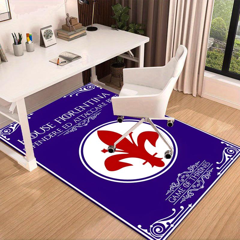 1PC Fiorentina Football Club Rug Game Carpet, Floor Mat for Bedroom Living Room Entryway Rug, Home Decor Idea Gift for Christmas birthday