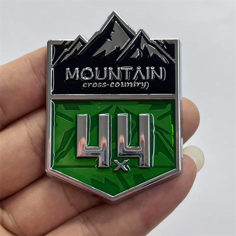 JEEP Wrangler Highlander 4X4 Off-Road Metall Schneebirge Emblem Aufkleber