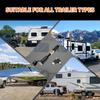 METOWARE Trailer Hitch Lock Hitch Receiver Pin Lock Fits Class III IV V and 2”- 3-1/2" Receiver with 5/8" Dia 4” Lock Pin and 8 Anti-Rattle