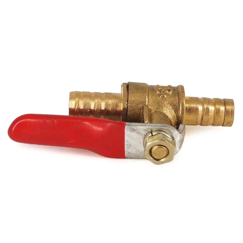 5pcs Brass Barb Valves Ball Valves Shut-off Valvs Safe & Reliable Valves Convenient Option for Household Pipelines