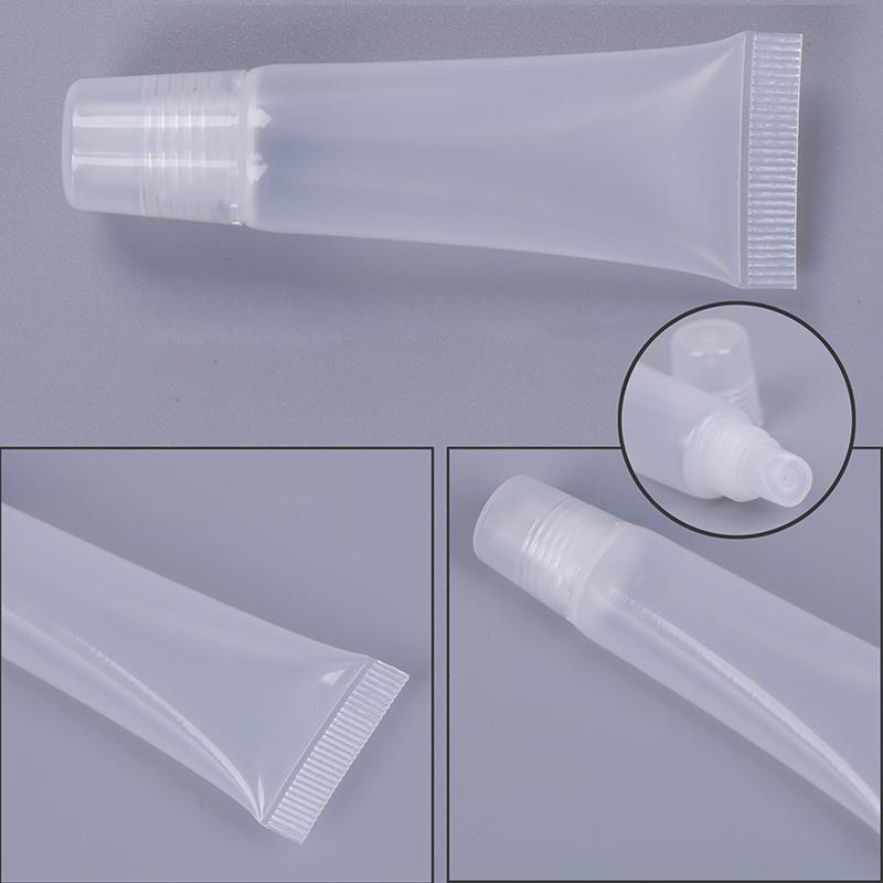 10pcs/lot 8/15ml Empty Lipstick Tube Lip Balm Soft Tube Makeup Squeeze Clear Lip Gloss Container 15ML