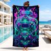 Neon Gaming Controller Beach Towel, Microfiber Beach Towel, Perfect For Pool, Beach, Travel, Home Decor Beach Party Fan Gifts