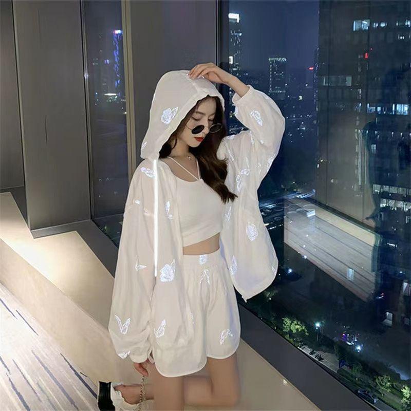Sanya Beach Fairy Vacation Set: Women's Petite Sporty Casual Sun Protection Outfit