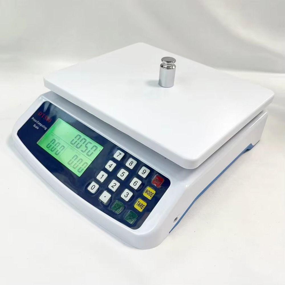 LCD Display Kitchen Digital Scale 30kg/1g Capacity Electronic Pricing Scale Coins Counting
